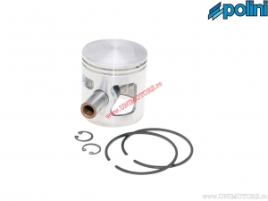 Piston (diamètre 46,4mm) - 204.0394 - Gilera CBA / Piaggio Bravo / CBA / Ciao / Eco / SI - Polini