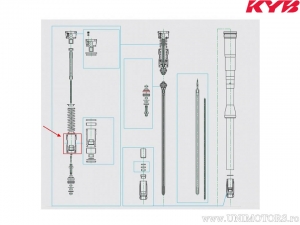 Piston liber cartus furca - Honda CRF 450 R / Husqvarna CR 125 / TC 449 ie / Kawasaki KX 450 F / Yamaha WR 450 F - Kayaba