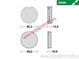 Placute frana fata - MCB16 organice - Lucas TRW