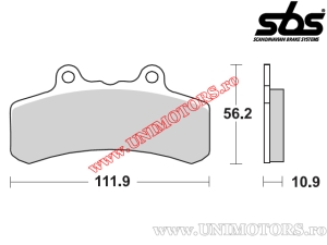 Placute frana fata - SBS 658HF (ceramice) - (SBS)