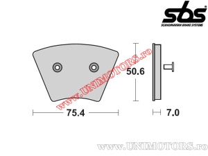 Placute frana fata - SBS 679HF (ceramice) - (SBS)