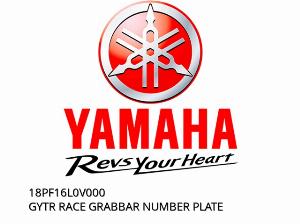 Plaque de numéro de poignée de course GYTR - 18PF16L0V000 - Yamaha