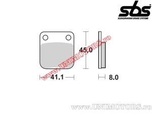 Plaquettes de frein arrière - SBS 100CT (technologie en carbone) - (SBS)