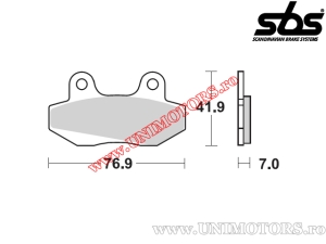 Plaquettes de frein arrière - SBS 103CT (technologie en carbone) - (SBS)