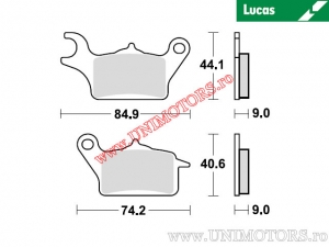 Plaquettes de frein avant - MCB882 organiques - Lucas TRW