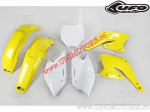 Plastic kit (wit / geel) - Suzuki RM-Z 250 4T ('04-'06) - UFO