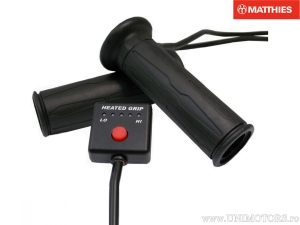 Podgrzewane manetki motocyklowe - 120mm / 12V - 5 stopni - JMT