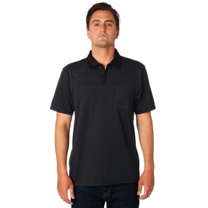 Polo technique décontracté Redplate 360 SS [Noir]: Taille - S