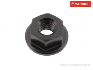 Porca com colarinho de rosca esquerda Pro Bolt M6 x 1.00 mm titânio preto - JM