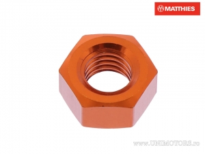 Porca Pro Bolt M8 x 1.25 mm alumínio laranja - JM