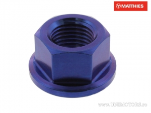 Pro Bolt M10 x 1.00 mm Blaue Titan Flanschmutter