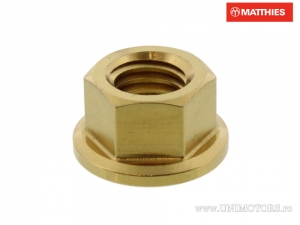 Pro Bolt M10 x 1.25 mm Goldene Edelstahl-Flanschmutter