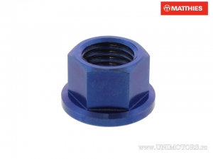 Pro Bolt M12 x 1,50 mm Blaue Titan-Flanschmutter - JM