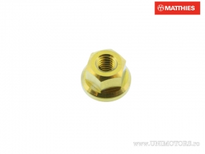 Pro Bolt M3 x 0.50 mm Goldene Titan Flanschmutter - JM