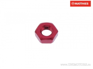 Pro Bolt M4 x 0.70 mm Red Aluminum Nut - JM