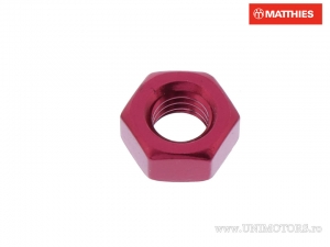 Pro Bolt M8 x 1,25 mm Rote Aluminiummutter - JM