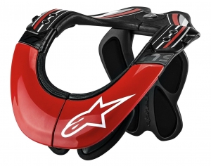 Proteção de extremidade de enduro / cross BNS Tech Carbon Anther vermelho/preto: Tamanho - XS/M