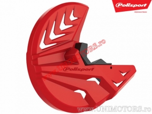 Proteção do disco de freio dianteiro vermelho Honda CRF 250 R / CRF 450 R ('10-'14) - Polisport