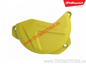 Protección de tapa de embrague amarilla - Husqvarna TC 125 / TE 125 ('14-'16) / KTM EXC 125 2T / EXC 200 2T ('09-'16) - Polispo