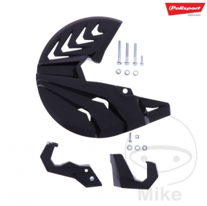 Protección del disco de freno delantero negro Polisport - Kawasaki KX 250 4T C ('21-'22) / Kawasaki KX 250 4T XC D ('21-'22) - 