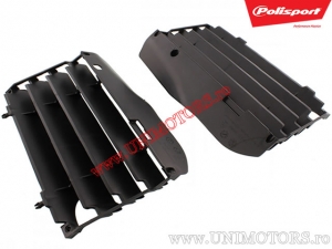 Protecciones de radiador negras para Honda CRF 450 R ('09-'12) - Polisport