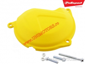 Protection de couvercle d'embrayage jaune - Husqvarna FE 450 / KTM EXC 450 ie / EXC 500 ie ('12-'16) / SX-F 450 ie ('13-'15) - P