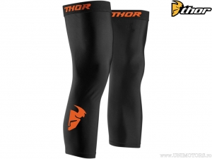 Protections de Genoux Enduro/Cross Comp (Noir/Rouge Orange) - Thor