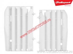 Protections de radiateur blancs Honda CRF 450 R ('09-'12) - Polisport