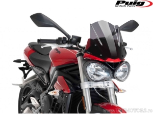 Puig race windscherm fumuriu inchis - Triumph Street Triple 765 S ABS ('17-'19) - Puig