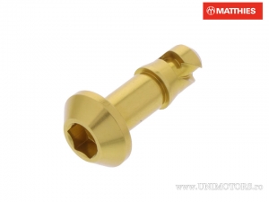 Quick release screw 19 mm gold hex cap - JM