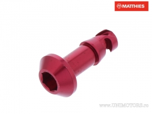 Quick release screw 19 mm red hex head - JM