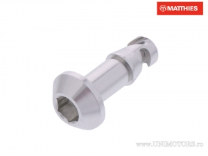 Quick release screw 19 mm silver hex cap - JM