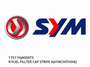 R CAPAC DE FILTRU DE BENZINĂ STRIPE A (HIDACINTINĂ) - 17511NJA000T3 - SYM