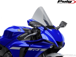 Racing dark smoke windscreen - Yamaha YZF-R1 1000 ABS ('20) / YZF-R1 1000 M ABS ('20) - Puig