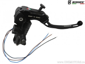 Radial brake pump 19 x 20 with long foldable lever for 22mm handlebar - Accossato