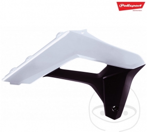 Radiator fairing white black Polisport - Sherco SE 125 R 2T Racing ('18-'19) / Sherco SE 250 R 2T Factory ('18-'19) - JM