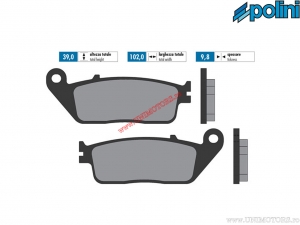 Rear brake pads original (102x39x9.8mm) - 1740071.S - Polini