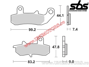 Rear brake pads - SBS 635HF (ceramic) - (SBS)