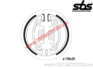 Rear brake shoes - 130x25mm SBS 2203 - (SBS)