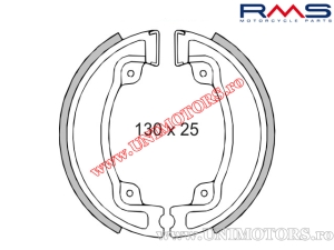 Rear brake shoes - Honda / Kymco / Malaguti / Peugeot / Piaggio - (RMS)