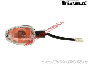 Rear/Left Clear Turn Signal - Gilera Runner / Piaggio Beverly Cruiser 250 / 500 / Carnaby Cruiser 300 - (Vicma)