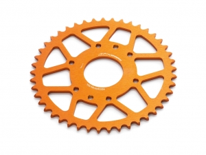 Rear sprocket (45 teeth) aluminum KTM 125 Duke / 200 Duke / 390 Duke / RC 125 / RC 390 ('14-'19) / 200 Duke R ('14) - KTM