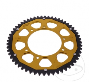 Rear Sprocket Dual ZF - 56 teeth (pitch 420) - Rieju SMX 50 Top Supermoto / Yamaha DT 50 R / Aprilia RX 50 - SX 50 SM - JM