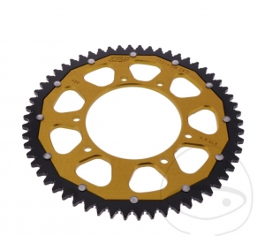 Rear Sprocket Dual ZF - 58 teeth (pitch 420) - Derbi Senda 50 SM X-Race - X-Treme / Gilera RCR 50 Enduro - SMT 50 Supermotard - 