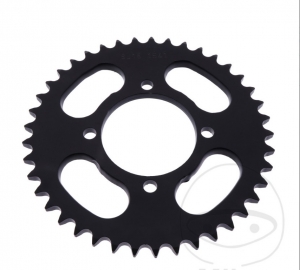 Rear Sprocket Esjot Black - 41 Teeth (Pitch 428) - SYM XS 125 /K / Yamaha RD 125 DX / RS 100 - DX / YBR 125 ED - SPD Custom - JM