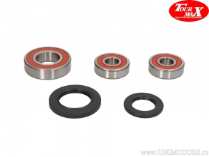 Rear Wheel Bearings and Seals Kit - Kawasaki GPZ 750 / GPZ 900 R Ninja / Z 550 B / Z 750 GP / Z 750 H - TourMax