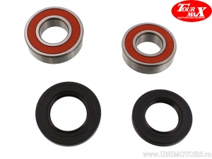 Rear Wheel Bearings and Seals Kit - Kawasaki KX 125 K / KX 125 L / KX 250 K 2T / KX 250 L 2T / KX 500 E - TourMax