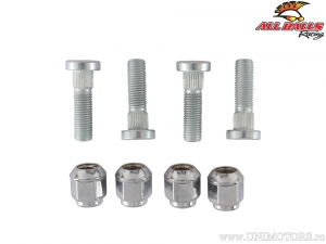 Rear Wheel Lug Nut / Bolt Set - Honda TRX650 Fourtrax Rincon ('03-'05) / TRX680 Fourtrax Rincon ('06-'16) - All Balls