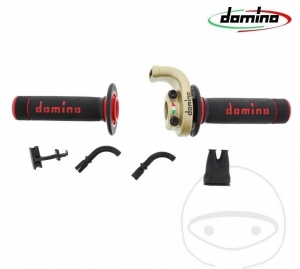 Rechter handvat (gasbediening) gouden behuizing Domino KRR03 maximale slag 36,0 mm - Honda CRF 250 R ('09-'14) - JM