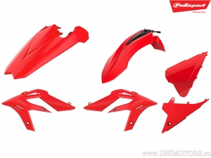 Red plastic set - Beta Xtrainer 250 2T Oilmix ('17-'19) / Beta Xtrainer 300 2T ('15-'17) - Polisport